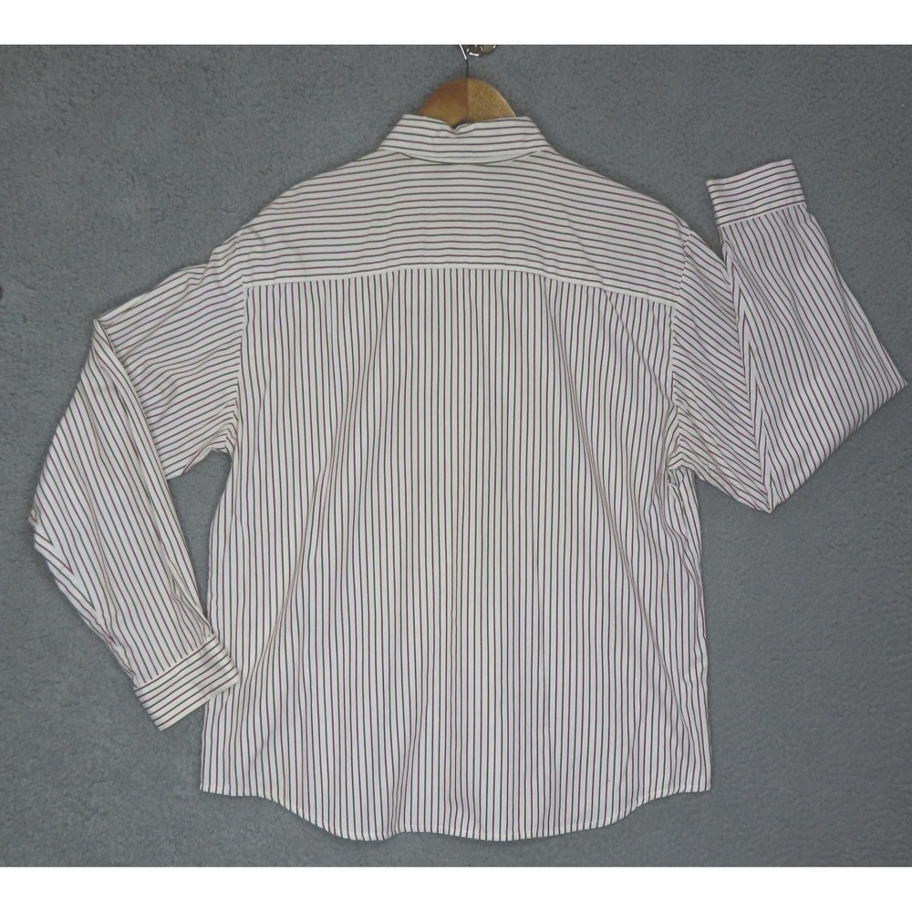 Napa Valley Vintage Striped Cottagecore Y2K Shirt Floral Embroidered Large - Picture 2 of 10